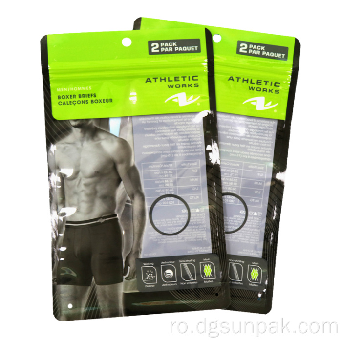 geantă transparentă cu fermoar personalizată pentru îmbrăcăminte